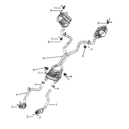 Jeep Grand Cherokee 2021-Present Exhaust System Silencer