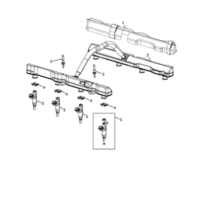 Jeep Grand Cherokee 2011-2020 Fuel Rail And Injectors Ring