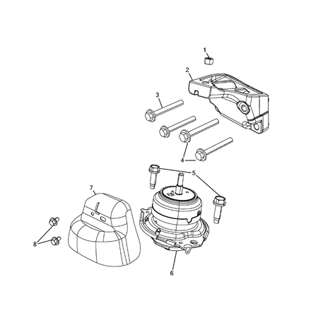 Jeep Grand Cherokee 2011-2020 Engine Mounting Shield