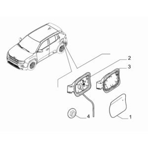 Jeep Avenger 2023-Present Outer Trim Mouldings Moulding