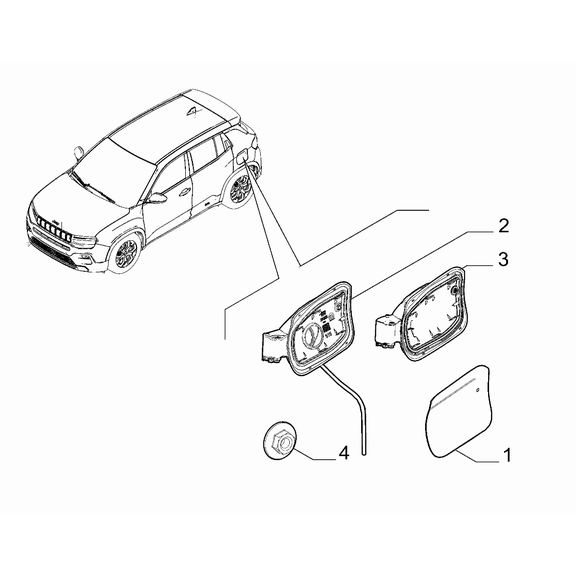 Jeep Avenger 2023-Present Air Filters And Lids End Plate