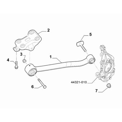 Jeep Renegade 2015-Present Rear Suspension Rod