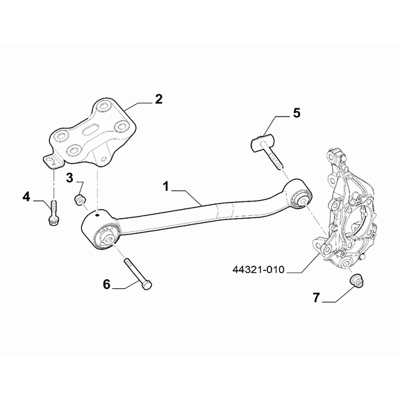 Jeep Renegade 2015-Present Rear Suspension Screw