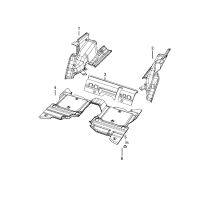 Jeep Wrangler 2018-Present Carpets, Floor Mats, Load Floor, And Silencers Mat