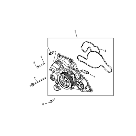 Jeep Grand Cherokee 2011-2020 Water Pump And Related Parts Screw