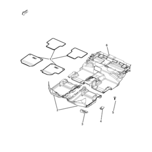 Jeep Cherokee 2014-2018 Carpets, Floor Mats, Load Floor, And Silencers Clip