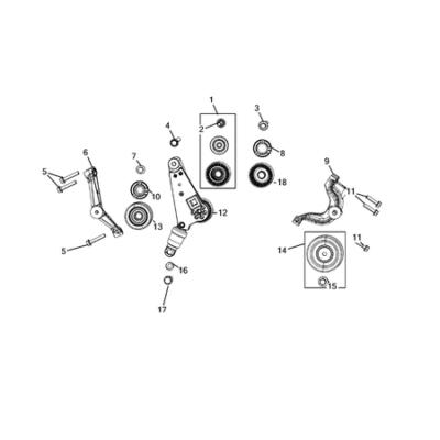 Jeep Wrangler 2018-Present Pulleys And Related Parts Screw