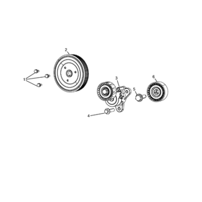 Jeep Compass 2017-Present Pulleys And Related Parts Adjustable Tightener