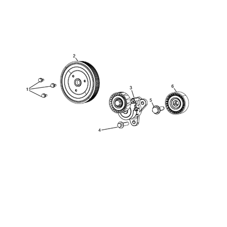 Jeep Compass 2017-Present Pulleys And Related Parts Adjustable Tightener