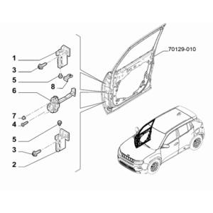 Jeep Avenger 2023-Present Side Front Doors Screw