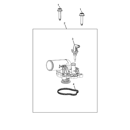 Jeep Wrangler 2018-Present Water Pump And Related Parts Screw And Washerassy