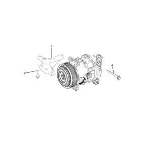 Jeep Cherokee 2014-2018 Air Conditioner Compressor And Mounting Clamping Kit