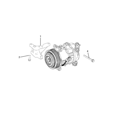 Jeep Cherokee 2014-2018 Air Conditioner Compressor And Mounting Clamping Kit