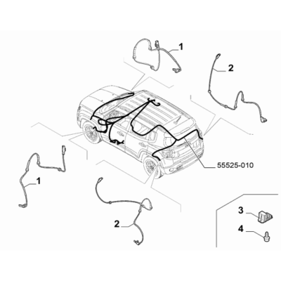 Jeep Renegade 2015-Present Hydraulic Brake System Clip