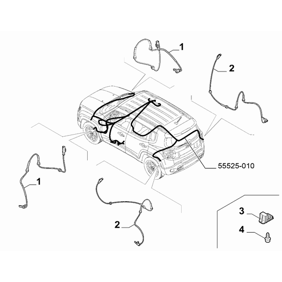 Jeep Renegade 2015-Present Hydraulic Brake System Screw