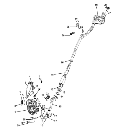 Jeep Compass 2017-Present Exhaust System Nut