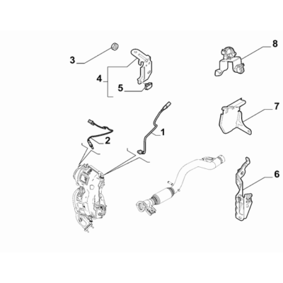 Jeep Renegade 2015-Present Exhaust Piping Bracket