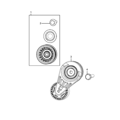 Jeep Wrangler 2018-Present Pulleys And Related Parts Screw