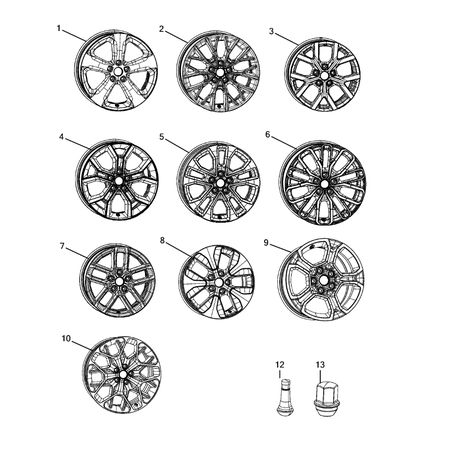 Jeep Grand Cherokee 2021-Present Wheels, Tires And Hardware Valve