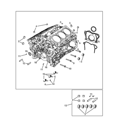 Jeep Cherokee 2014-2018 Cylinder Block Jet