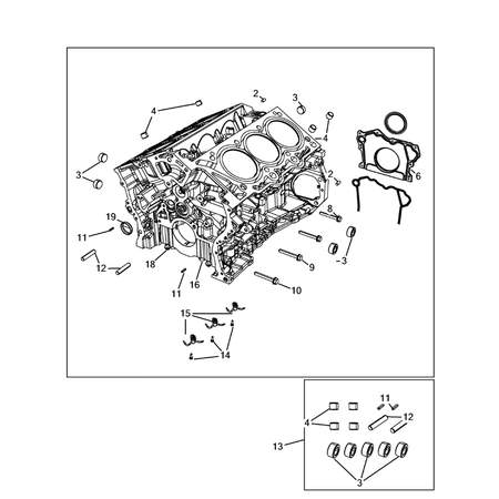 Jeep Cherokee 2014-2018 Cylinder Block Screw