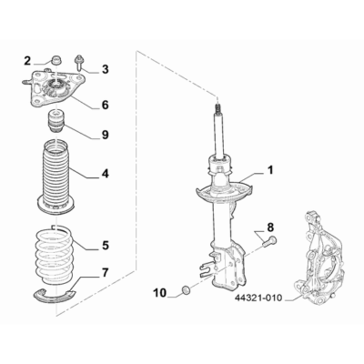 Jeep Renegade 2015-Present Rear Suspension Spring