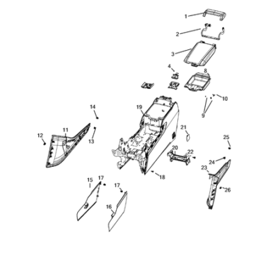 Jeep Grand Cherokee 2021-Present Consoles Covering