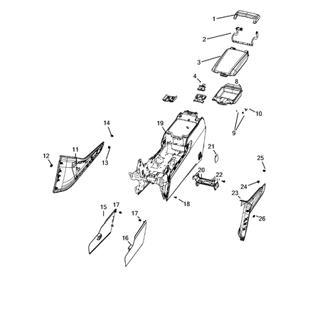 Jeep Grand Cherokee 2021-Present Consoles Screw