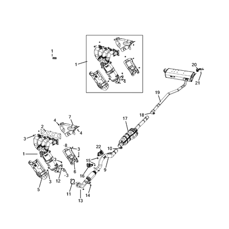 Jeep Compass 2017-Present Exhaust System Nut