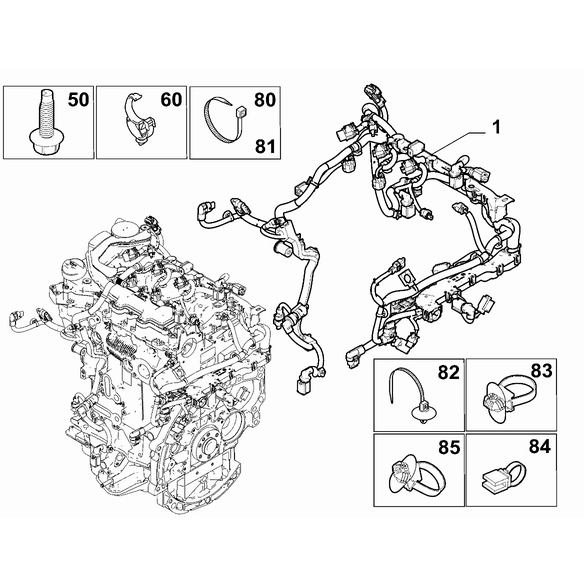 Jeep Avenger 2023-Present Fuel Injection System Electric Cable