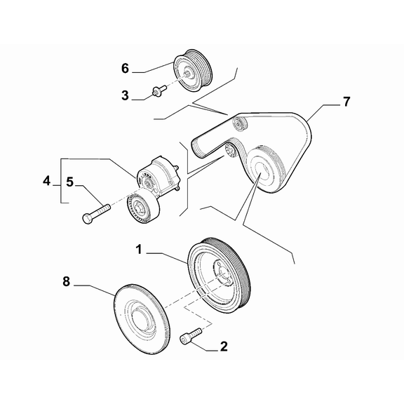 Jeep Renegade 2015-Present Miscellaneous Controls (Belts And Pulleys) Screw