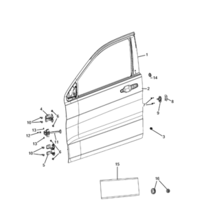 Jeep Grand Cherokee 2021-Present Front Door Wick