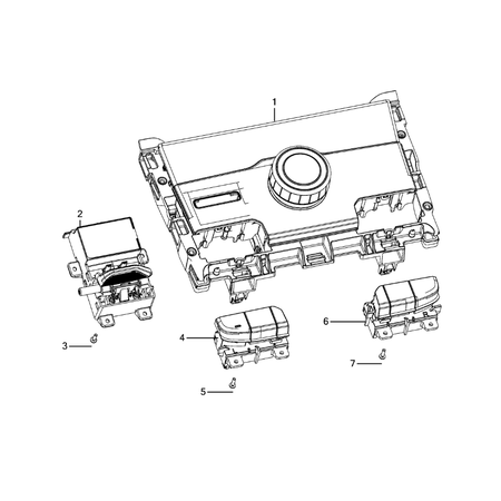 Jeep Grand Cherokee 2021-Present Gearshift Controls And Related Parts Vessel