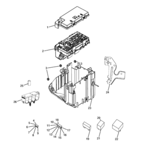 Jeep Grand Cherokee 2011-2020 Power Distribution Center, Fuse Block, Junction Block, Relays And Fuses Electric Cable