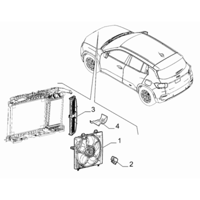 Jeep Avenger 2023-Present Fan And Fan Drive Electrofan