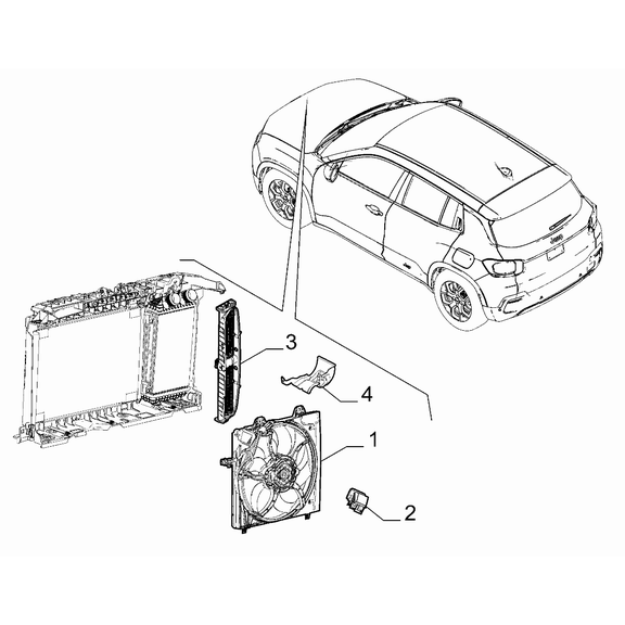 Jeep Avenger 2023-Present Fan And Fan Drive Resistor