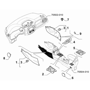 Jeep Renegade 2015-Present Dashboard (Console) Ornament