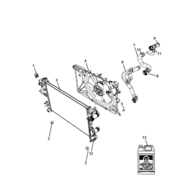 Jeep Compass 2017-Present Radiator And Related Parts; Charge Air Cooler Liquid