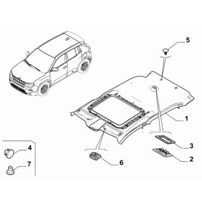 Jeep Avenger 2023-Present Interior Trim Covering