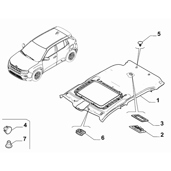 Jeep Avenger 2023-Present Interior Trim Plug