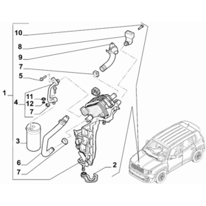 Jeep Renegade 2015-Present Ventilation And Heating Bracket