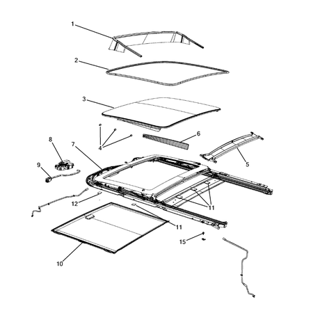 Jeep Grand Cherokee 2021-Present Sunroof Deflector