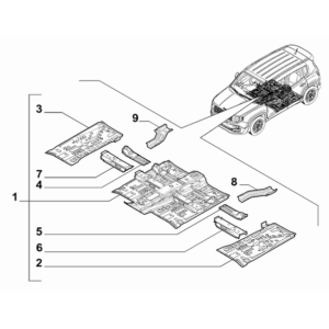 Jeep Renegade 2015-Present Floor Pannel Floor Pan