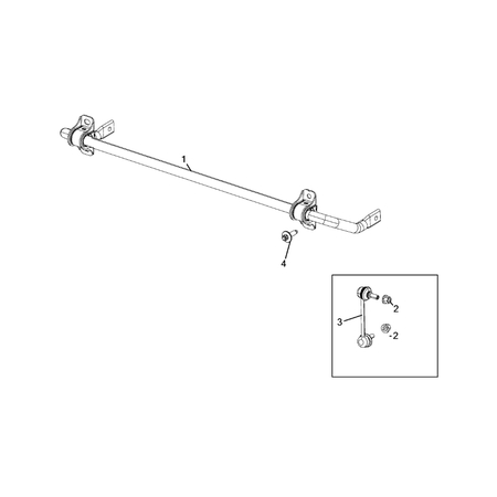 Jeep Compass 2017-Present Rear Stabilizer Bar Rod