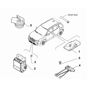 Jeep Avenger 2023-Present Bodyshell, Panels (Front Part) Screw