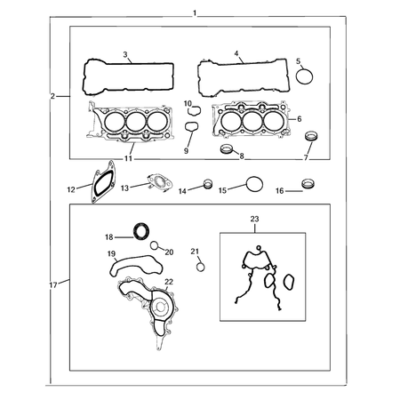 Jeep Grand Cherokee 2011-2020 Engine Identification, Service Engines & Engine Service Kits Seal Kit