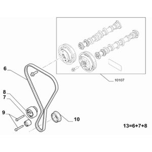 Jeep Compass 2017-Present Timing Belt/Chain And Cover And Balance Shaft Belt