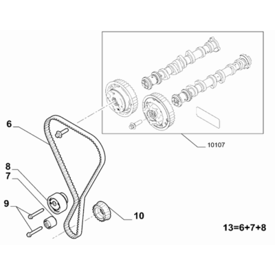 Jeep Avenger 2023-Present Camshaft Drive Pulley