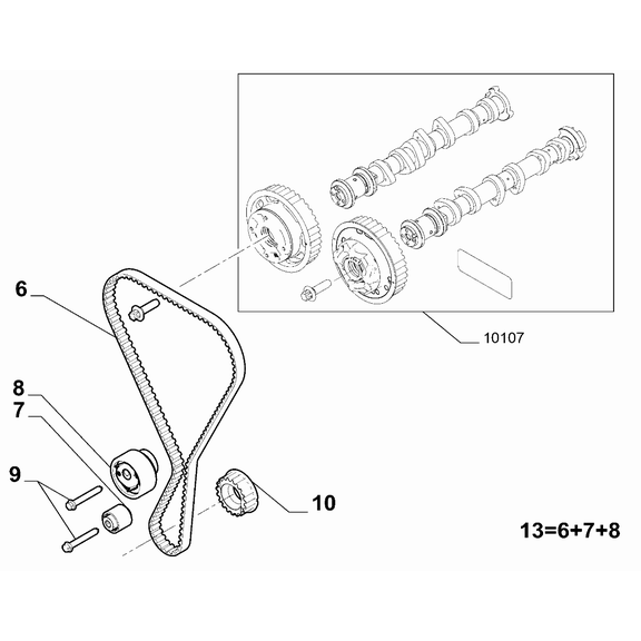 Jeep Avenger 2023-Present Camshaft Drive Screw