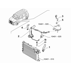 Jeep Renegade 2015-Present Radiator And Leads Sleeve